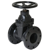 Чугунная задвижка с обрезиненным клином серии TL46-G, Tafline (Тафлайн), DN050 PN10, со штурвалом