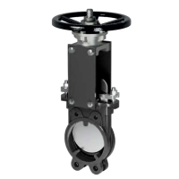 Шиберная задвижка межфланцевая, односторонняя, серии TL81-B, TAFLINE, DN100 PN10, со штурвалом