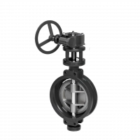 Трёхэксцентриковый дисковый поворотный затвор-TL73 Tafline (Тафлайн), DN100 PN25, межфланцевый с редуктором