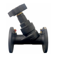 Балансировочный клапан фланцевый, серии KPF-SL, TAFLINE, DN100 PN16, ручной