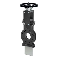 Шиберная задвижка фланцевая односторонняя, серии TL81-C, TAFLINE, DN700 PN10, со штурвалом