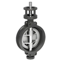 Затвор дисковый поворотный трехэксцентриковый серии TL73GS, TAFLINE, DN65 PN16, корпус, диск - сталь, межфланцевый с голым штоком