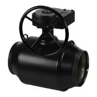 Кран шаровой полнопроходной под приварку, серии TL31-W, TAFLINE, DN100 PN25, стальной, с редуктором