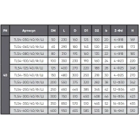Клапан обратный шаровой фланцевый серии TL54, TAFLINE, DN300 PN40