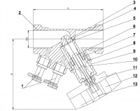 Балансировочный клапан муфтовый, серии KPF-HILUX, TAFLINE, DN15 PN16