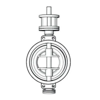 Затвор дисковый поворотный трехэксцентриковый серии TL73GS, TAFLINE, DN65 PN16, корпус, диск - сталь, межфланцевый с голым штоком
