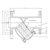 Фильтр сетчатый серии TL21-CF, TAFLINE, DN20 PN16, фланцевый
