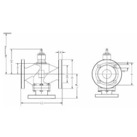 Клапан регулирующий двухходовой серии TL2V, TAFLINE, DN015 PN16, Kvs 4